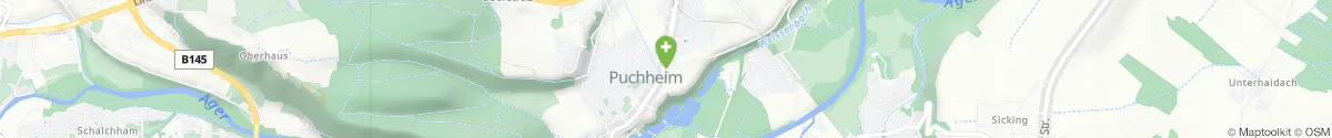 Map representation of the location for Apotheke Puchheim in 4800 Attnang-Puchheim